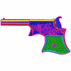 Guns Embroidery Design 1